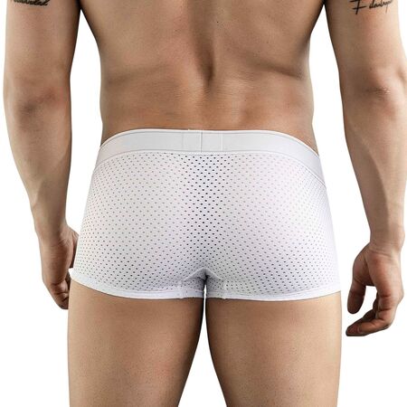 Белые перфорированные трусы-хипсы Clever Ambar Trunks